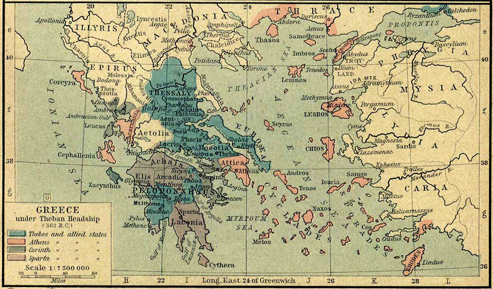 Cartine Della Grecia Antica