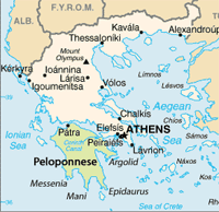 peloponnese map