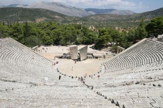 Ancient theater in Epidaurus 01