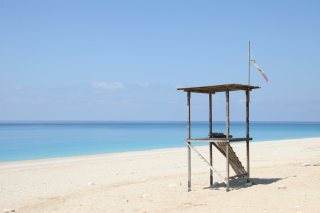 Plage côte occidentale de Leucade