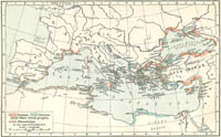 carte des peuplements grecs et phniciens en mditrrane vers 550 av JC