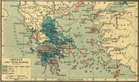 carte de la grce sous Thbes, -362